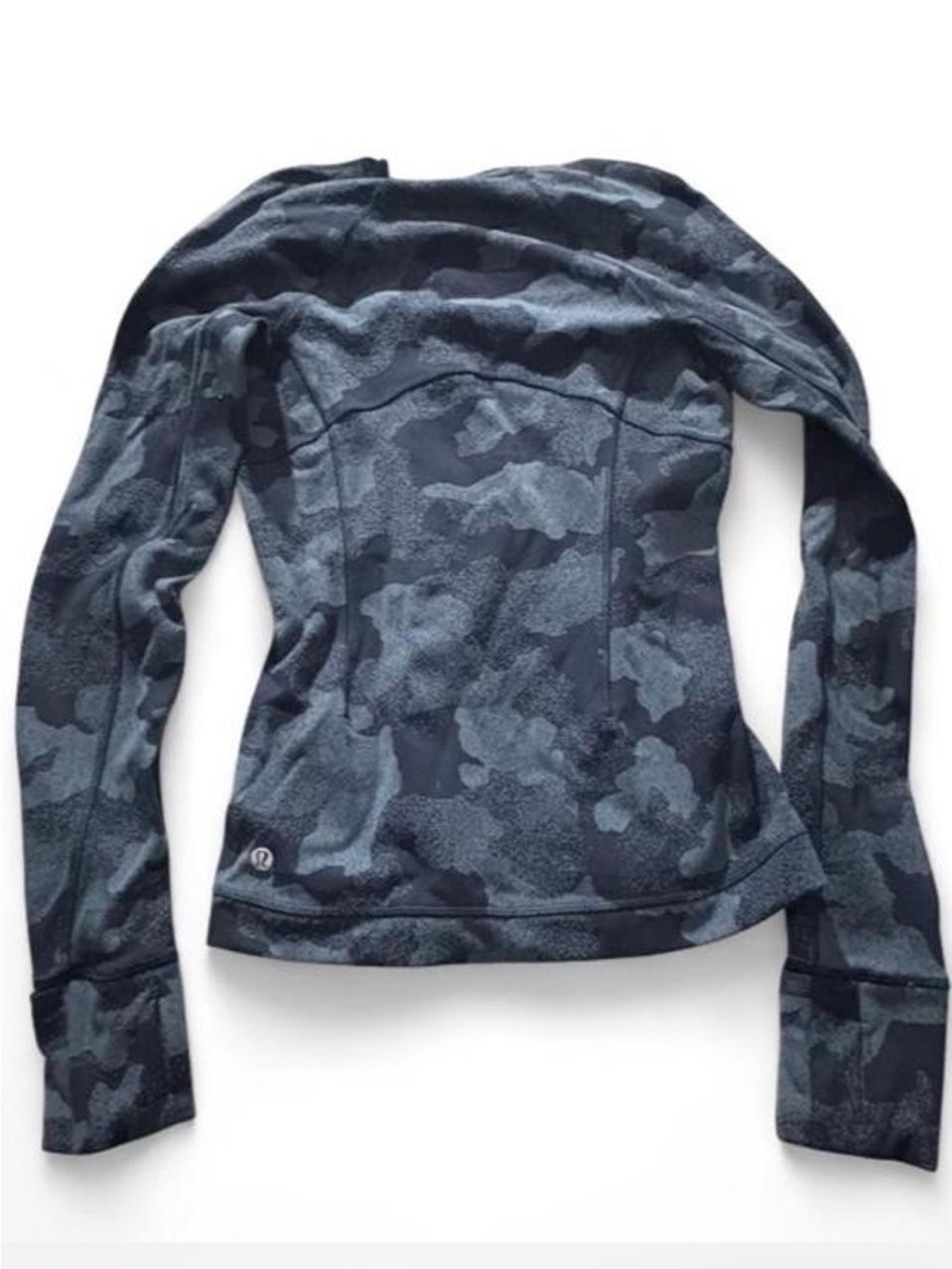 Lululemon Women's navy blue & Gray Camo Long Sleeve Hoodie